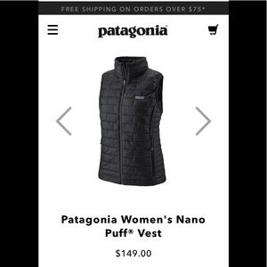 Patagonia Nano Quilted Puffer Vest